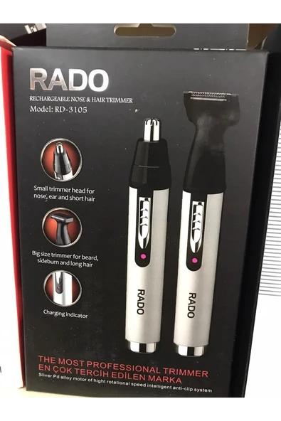 abnturk Burun-Kulak Kılı Alma Makinesi Pritech Şarjlı