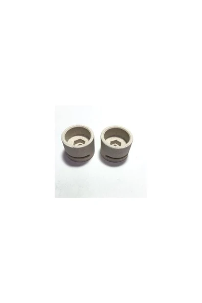 abnturk 2 Adet Infrared Ufo Soba Camları için Yüksek ısıya Dayanıklı  Porselen Yuvası 23mm Maçalı Taş