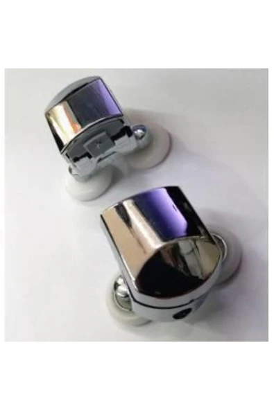 abnturk 22 mm Tekerli Cam Duşakabin Teker Takımı 8 Adet Krom Rulman Set Duşakabin Montaj Seti Tse'li Set - 2