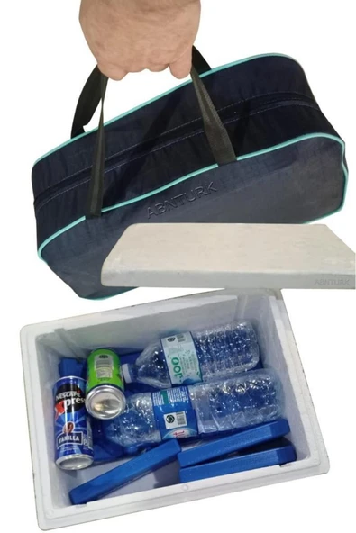 abnturk Elektriksiz Seyyar Çanta Buzdolabı 24 Saat Korumalı Buzluk Araba Piknik Yolculuk ilaç Servis Hizmeti