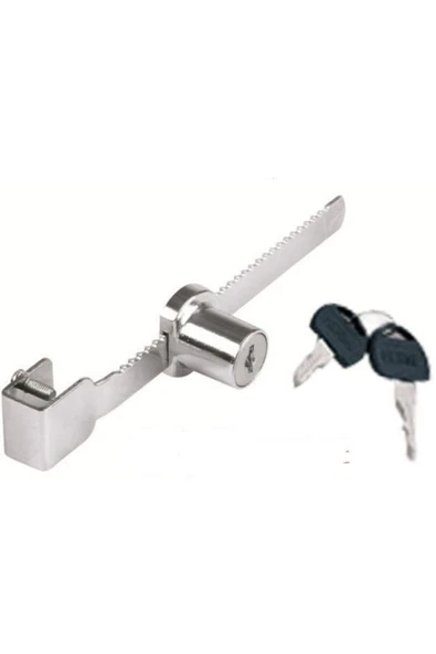 İstoçHome 140mm Paslanmaz Çelik Sürgülü Vitrin Cam Kilidi - 1