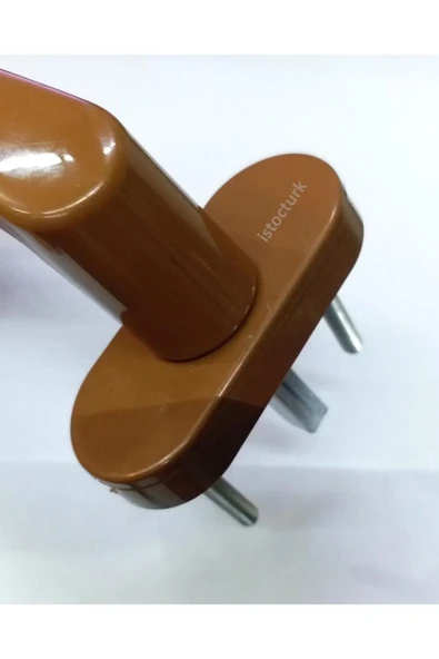 abnturk Ömür Boyu Garantili Kahve rengi PVC Doğrama Pencere Kolu içi Demir