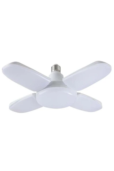 abnturk PERVANE LED AMPÜL 4 KANATLI 220V 60W 6000 LÜMEN BEYAZ E27 VOLEMI - 2