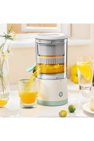 abnturk Citrus Juicer Usb Şarjlı Narenciye ve Meyve Sıkacağı 45W Tam Otomatik Tek Tuşla Meyve Sıkabilir