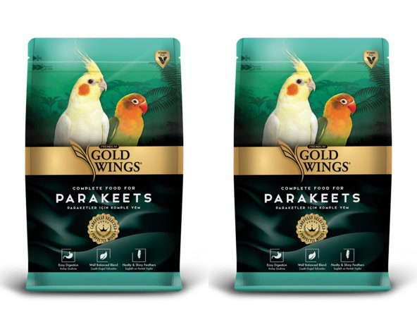 Gold Wings Premium Sultan-Cennet Papağanı Yemi 1 kg 2 adet