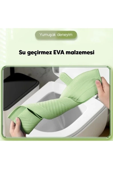 abnturk Rahat ve Kullanışlı Yıkanabilir Klozet Kapağı Süngeri Su Geçirmez Üst Yüzey - 3