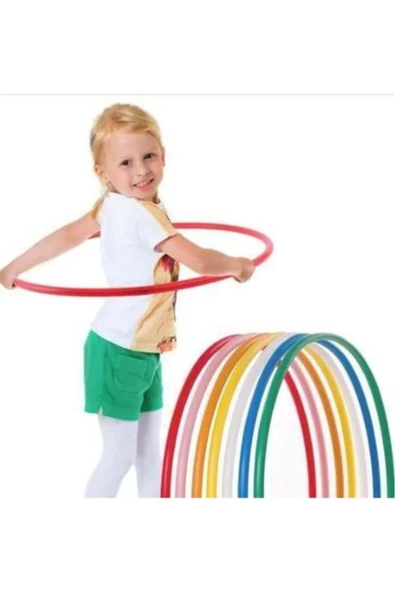 abnturk 5 Adet Bel Çevirme Çemberi Hulahop Renkli Hula Hop 48 cm Hulalop Çember Jimnastik Çemberi Hulohop - 2