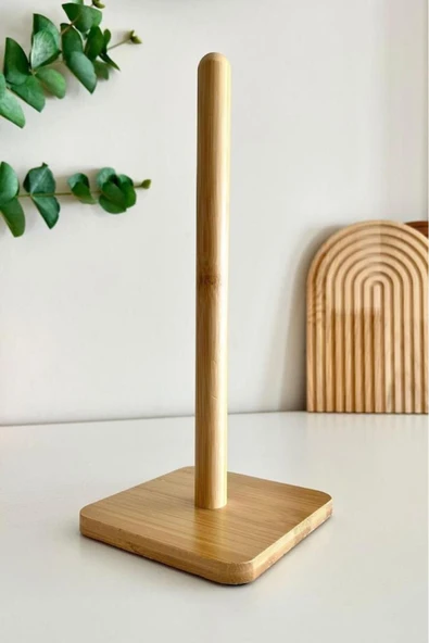 abnturk Bambu Kağıt Havluluk Kare - Bambu Peçetelik Kare %100 Naturel Bambu Ağacından Dekoratif