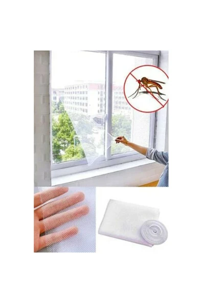 abnturk Fiber Sinek Teli - Sineklik 100X150 + 5 Metre Bant Yırtılmaz 1410 - 1