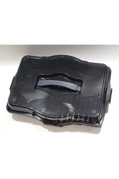 abnturk Rengi Değişiyor Farklı Renklerde 3in1 Yuvarlak Kare Dikdörtgen Borcam Kapaklı Taşıma Kabı 47x35x12cm - 4