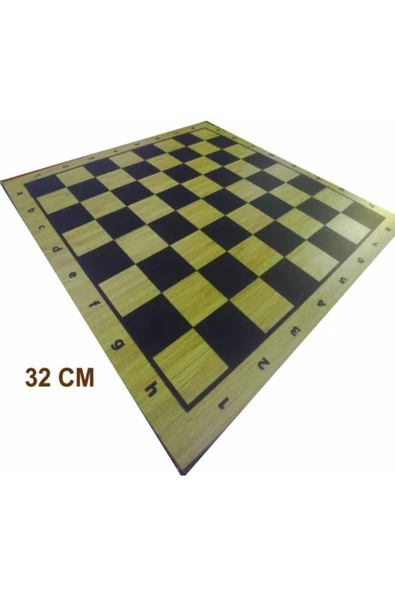abnturk 2024 Model Ahşap Satranç Takımı 30x30cm Strateji Oyunu Plastik Taşlar, Ahşap Kontra Tabla - 2