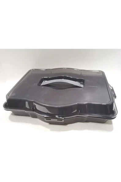 abnturk Rengi Değişiyor Farklı Renklerde 3in1 Yuvarlak Kare Dikdörtgen Borcam Kapaklı Taşıma Kabı 47x35x12cm - 2