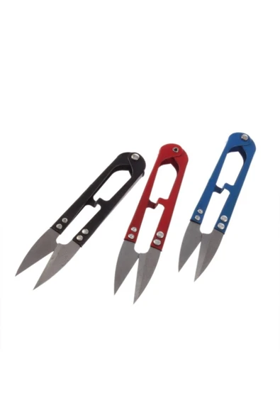 YFHOME 2 Adet Pratik Tekstil Elbise Ip Temizleme Makası Yaylı Paslanmaz 10 Cm X 2,5 Cm - 3