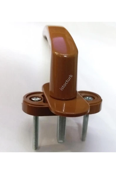 abnturk Ömür Boyu Garantili Kahve rengi PVC Doğrama Pencere Kolu içi Demir - 2