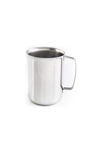 abnturk 3 Adet Kırılmaz Tabldot Bardağı Paslanmaz Çelik Metal Su Bardağı 250ml Ömürlük Kulplu Kupa Bardak - 4