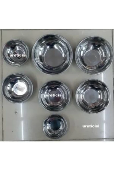 abnturk Paslanmaz Çelik Çorba Kasesi Üreticisi 1no 12x4cm Kromaj Kaplı Çok Amaçlı Çelik Kase Çelik Tas - 2