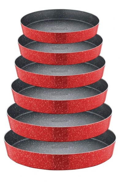 abnturk N38 Ultra Lüks Kalite ⌀38cm Yuvarlak Granit Fırın Tepsisi içi 4 Kat Teflon®Granit Dışı Silikon Kaplı - 3