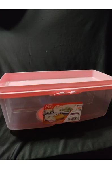 abnturk Pembe Baton Pasta Saklama Kabı 36x15x33 cm - 1