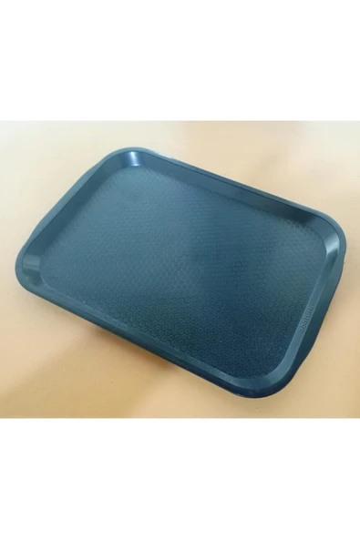 abnturk 3 Adet Küçük Boy Kırılmaz Tepsi 29x21cm Büfe Fast Food Tepsisi Kırılmaz Kaydırmaz En Sağlam Tepsi - 2
