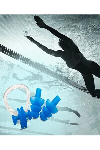 isgstore Kulak Ve Burun Tıkayıcı Havuz Seti Su Kaçma Önleyici Set Yıkanabilen - 2