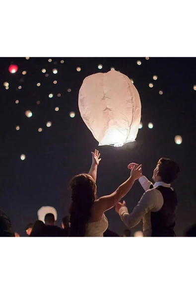 abnturk Yüksek Kaliteli 3 Adet Dilek Feneri Dilek Balonu - 2