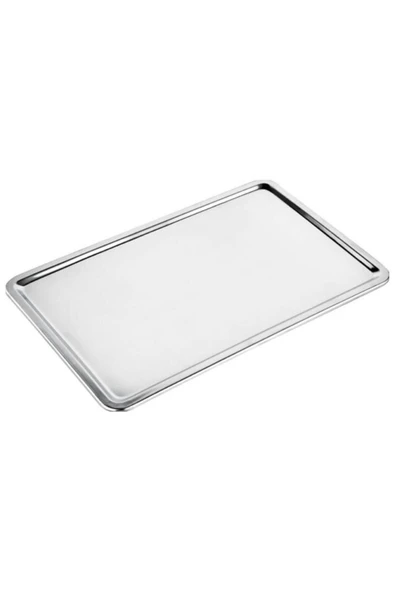 abnturk Paslanmaz Çelik Servis Sunum Tepsisi 30x20cm Pastane Tepsi Yaşam Boyu Garantili Ultra Lüks Rostfrei - 4