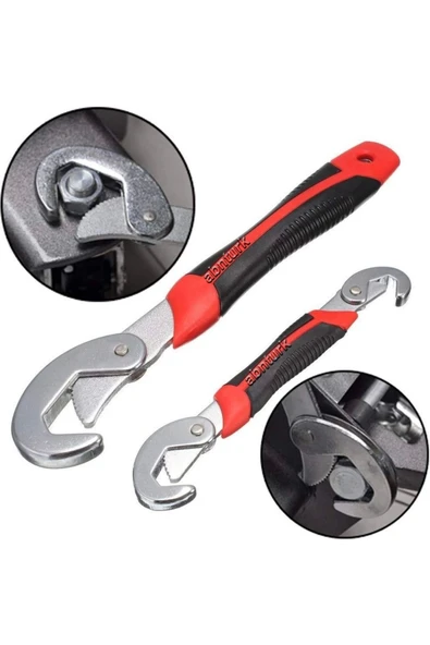 Evrensel Anahtar Universal Nano Kurbağcık 2 Ağızlı 8-32 Arası Akıllı Kombine Anahtar Kolay Ayarlanan Güçlü Kavrayıcı - 1