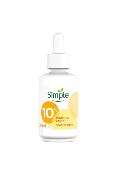 SİMPLE Booster Serum %10 C+F+E Vitamini Genç Görünen ve Aydınlık Cilt İçin 30 ml - 2