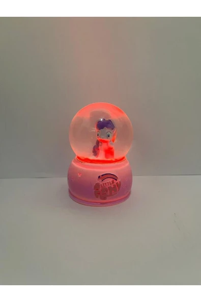 abnturk Işıklı 6 Cm Mini Unicorn Figürlü Kar Küresi - 2