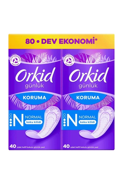 ORKİD Günlük Ped Normal Dev Ekonomi Paketi 80 Adet