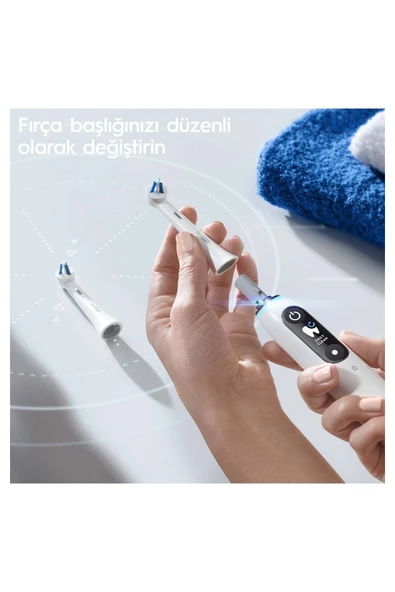 ORAL-B iO Specialised Clean Beyaz Diş Fırçası Yedek Başlığı 2 Adet - 3