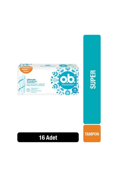 O.B. O.B Tampon Süper 16'lı