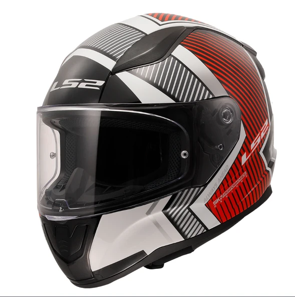 LS2 Rapid 2 Extra Beya- Kırmızı Full Face Motor Kaskı XL Beden