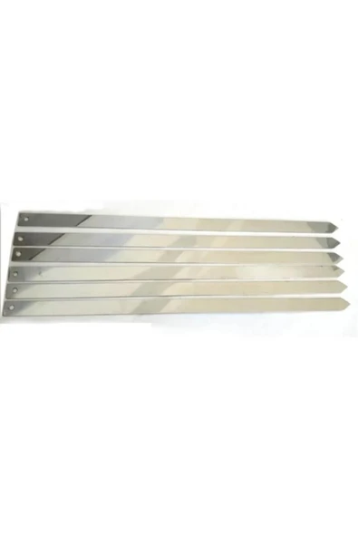abnturk Adet 6 Profosyonel Paslanmaz Metal Kıyma Şiş (Urfa-Adana-Antep Kebap Şişi) - 5