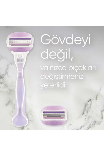 GİLLETTE VENUS Venus Comfort Glide Breeze Tıraş Makinesi 2 Adet Yedek Başlık - 7
