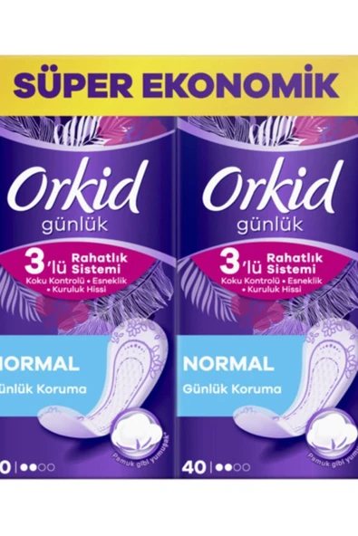 ORKİD Marka: Günlük Koruma Süper Eko Normal 80'li Kategori: Hijyenik Ped