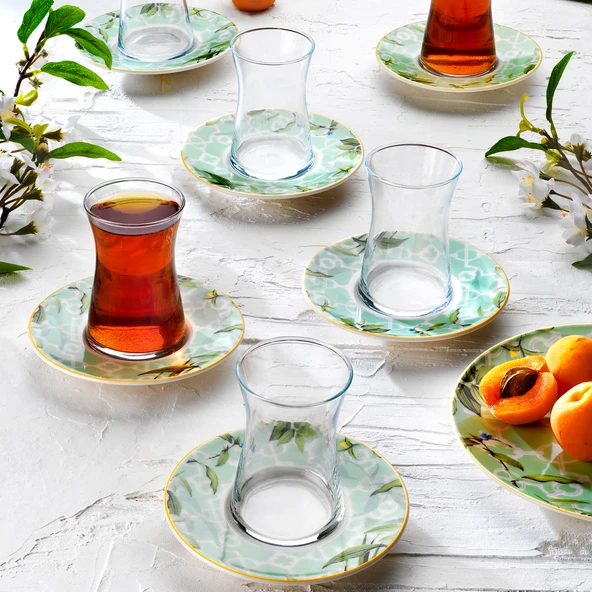 Schafer Sorte Çay Seti 12 Parça-Su Yeşili - 2