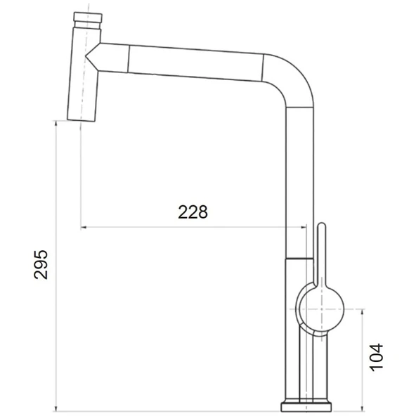 Vento Çekilebilir Hortumlu, Gerçek Prinç Gövde Mutfak Bataryası Vm-2241 - 2