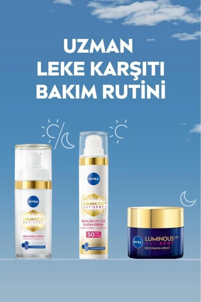 NIVEA Luminous630 Thiamidol Etkili Leke Karşıtı Gündüz Yüz Kremi 40ml, Spf50 Uv Koruma, Hyaluronik Asit - 7