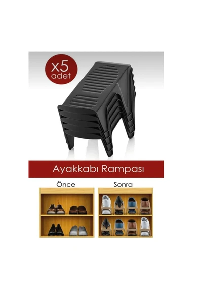 abnturk 5 Adet Ayakkabı Düzenleyici Rampa Ayakkabı Rampası