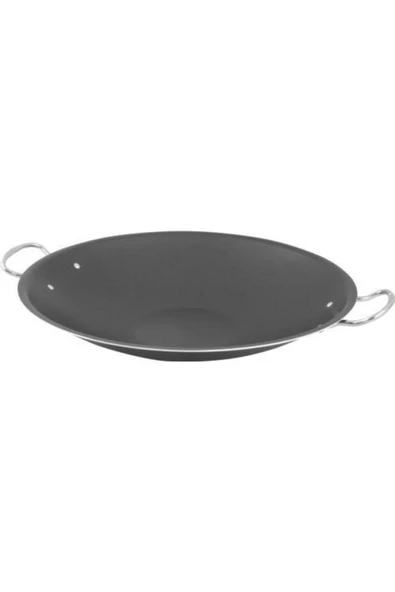 abnturk Dünyanın En iyi Kavurma Sacı ⌀43cm Kalın Alüminyum içi dışı Teflon Yapıştırmaz çift Kulp Saç Kavurma - 2