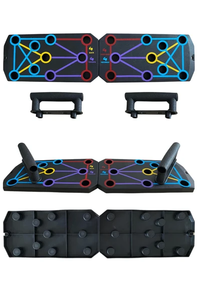 Şınav Tahtası Çalışma Platformu Aleti Barları Fitness Spor Push-up Kondisyon C31