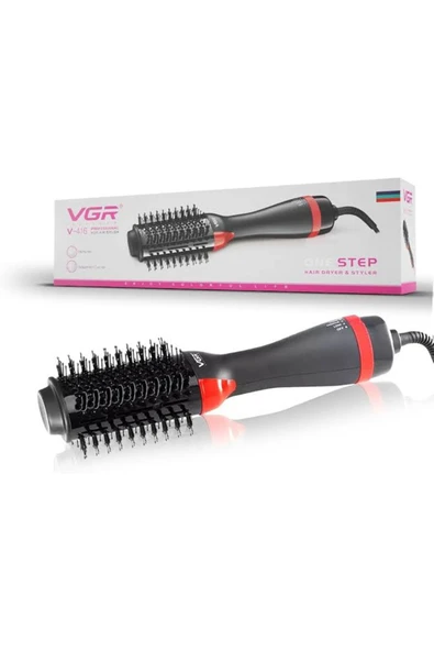 abnturk Profesyonel 3in 1 Saç Kurutma Şekillendirme Tarağı Fönlü Islak Ve Kuru Kullanım 360 Derece Kablo - 4