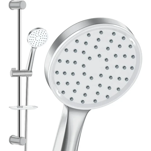 Grando Mat Chrome Sürgülü Duş Seti VS-6816 - 2