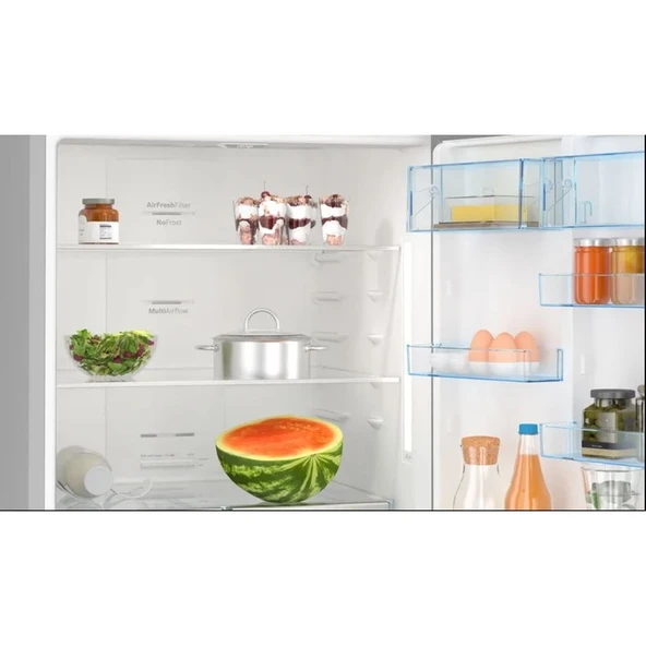 KGN76CIE0N Alttan Donduruculu Buzdolabı 186 x 75 cm Kolay Temizlenebilir Inox No-Frost - 4