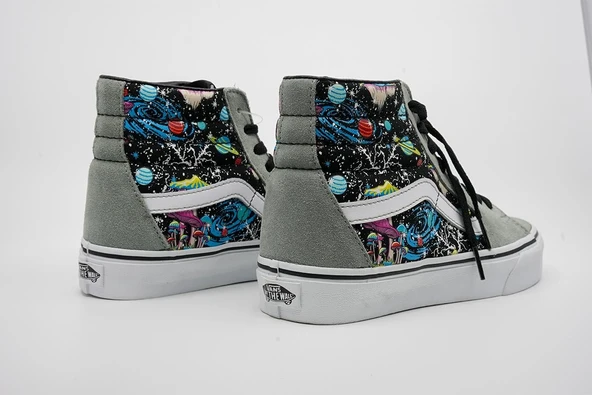 UA SK8-Hi  Gri/Beyaz Unisex VN0007NSXN71 Gri/Beyaz 45 - 4