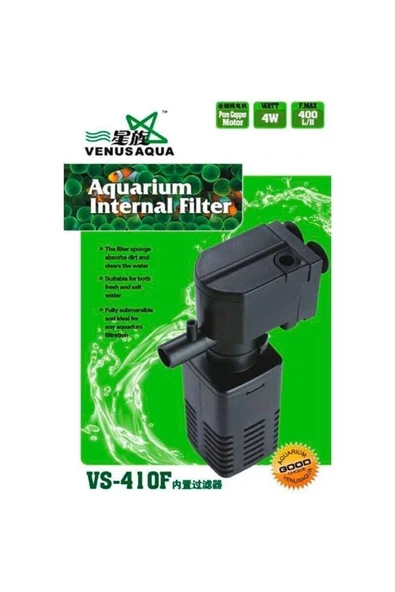 Venus Aqua Vs-410f Akvaryum İç Filtre 400 L/h 4w