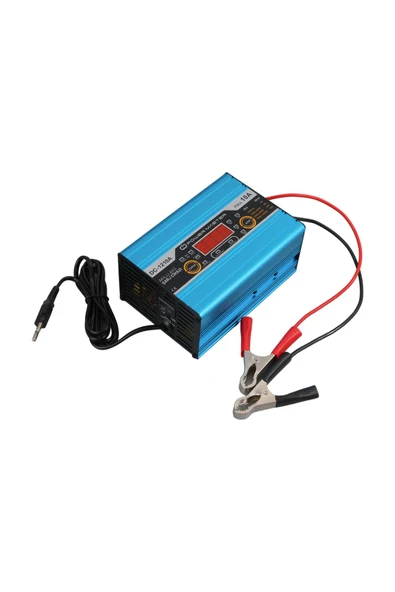 WIWOCAM 12 Volt 10 Amper Dijital Ekranlı Akıllı Akü Şarj Cihazı Otomatik Şarj Kesme Özelliği - 3