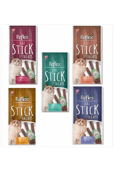 Reflex Sticks Kedi Ödülü 3x5 gr Karışık 5 Adet