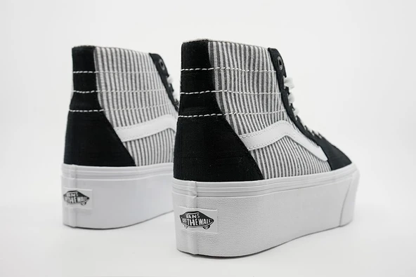 UA SK8-Hi Tapered Stackform  Siyah/Beyaz Unisex VN0A5JMKMCG1 39 Siyah/Beyaz - 4